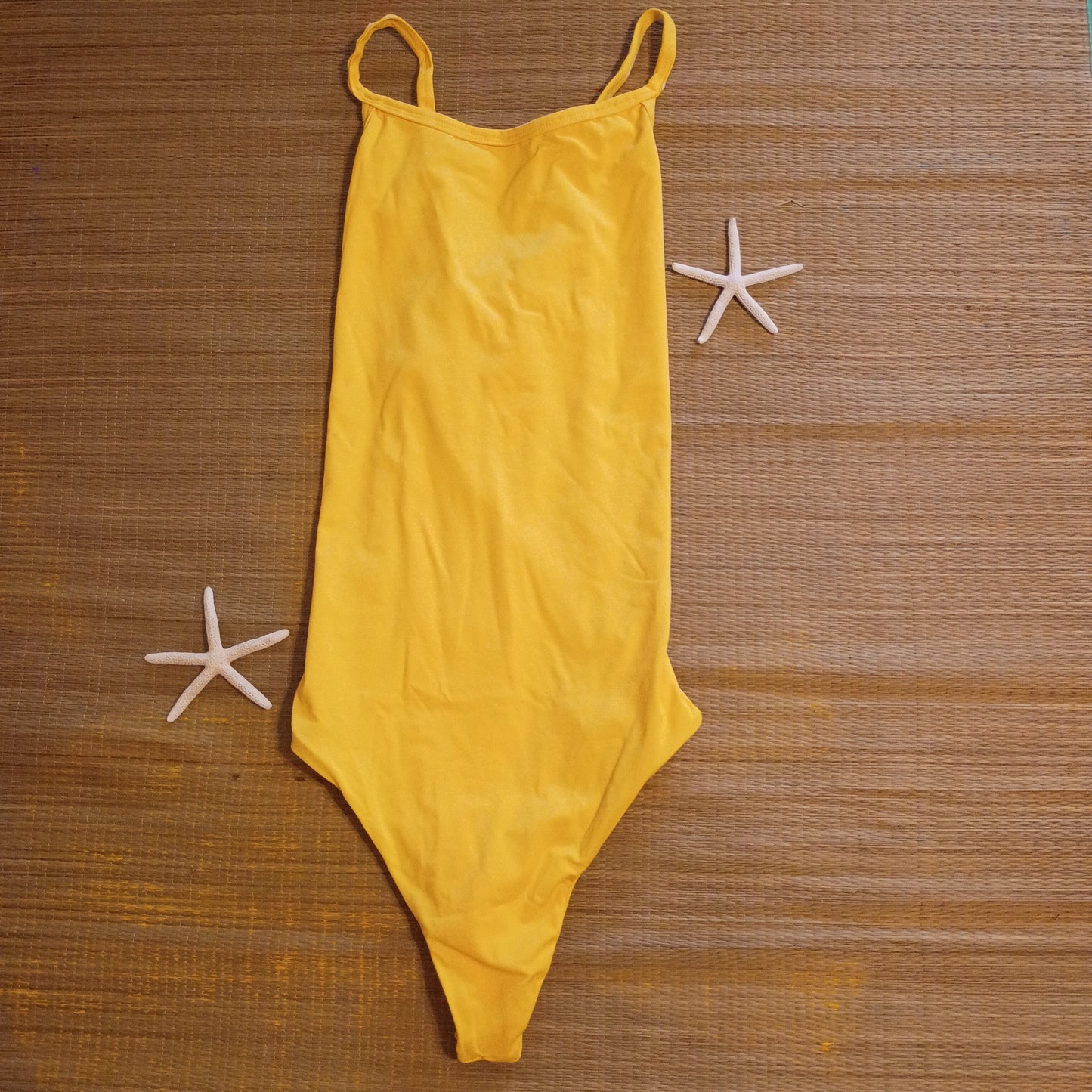 Highcut One Piece Adjustable Crossback (Canary Yellow)