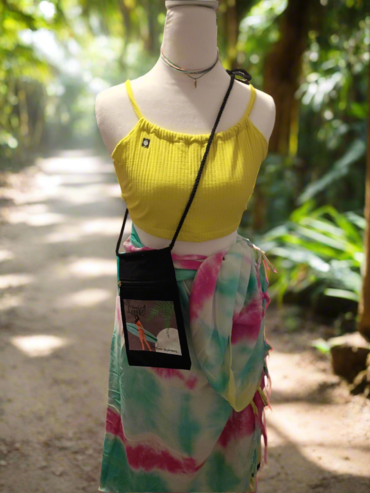 Full Outfit Set (post surf halter, pareo, and crossbody bag)